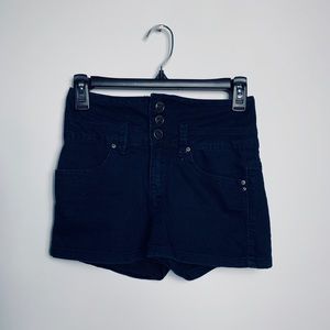 High Waisted Navy Blue Shorts